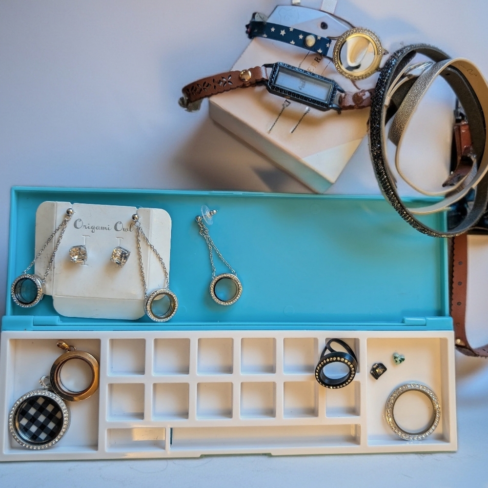 Interchangeable Charm Watch Straps Set - Red, Blue, Brown